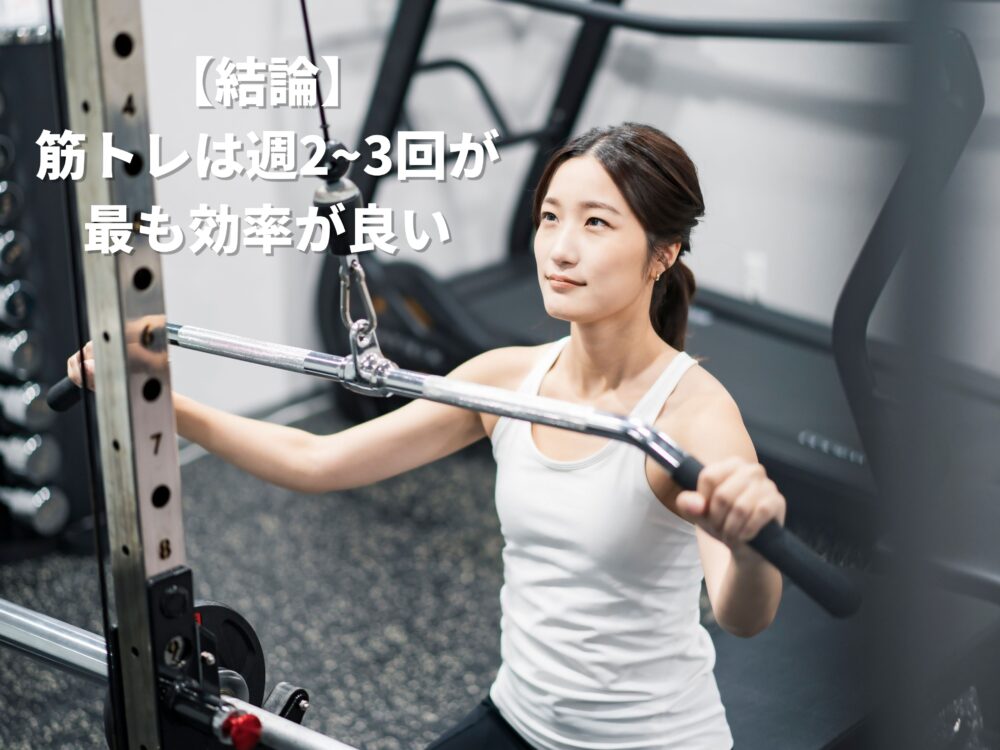 筋トレ 週何回が最適かを解説する記事のイメージ
筋トレ 頻度 週2回 週3回の違いを解説する画像